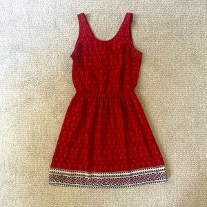 H&M Bow Back Tribal Print Dress